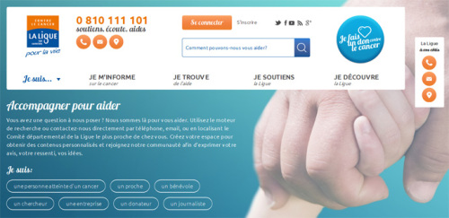 Le site de la Ligue contre le cancer fait peau neuve