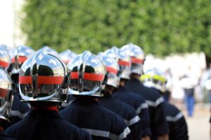 Défilé de pompiers